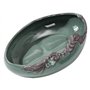 KUKUUU Pot de fleurs personnalité vert vase en céramique simple pot de fleurs intérieur ou extérieur accessoires en céramique po