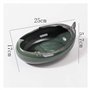 KUKUUU Pot de fleurs personnalité vert vase en céramique simple pot de fleurs intérieur ou extérieur accessoires en céramique po