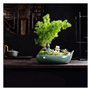 KUKUUU Pot de fleurs personnalité vert vase en céramique simple pot de fleurs intérieur ou extérieur accessoires en céramique po