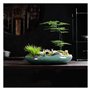 KUKUUU Pot de fleurs personnalité vert vase en céramique simple pot de fleurs intérieur ou extérieur accessoires en céramique po