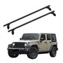 OZCCH Barres de toit compatibles avec Jeep Wrangler JK 4 portes (2008-2017) – Barres transversales silencieuses en aluminium | S