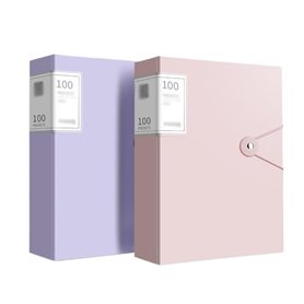 Dossier de fichiers Lot de 2 chemises A4 avec inserts transparents
