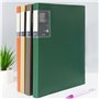 Dossier de fichiers Lot de 3 chemises A4 avec inserts transparents, classeur de données PP de 30 pages, organiseur multicouche m