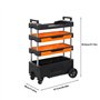Chariot à Outils Roulant Robuste à 4 étagères