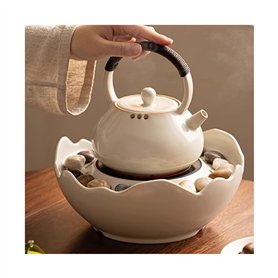théière Poêle à poterie électrique for préparer du thé dans un four circulaire Poêle électrique d'intérieur domestique Machine à