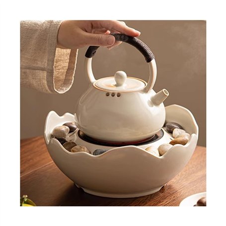théière Poêle à poterie électrique for préparer du thé dans un four circulaire Poêle électrique d'intérieur domestique Machine à