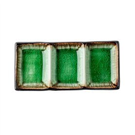 Zhaoj24-05 Épices Petites assiettes en céramique émaillée craquelée de grande valeur