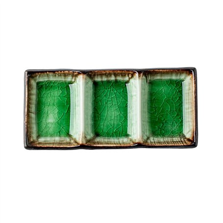 Zhaoj24-05 Épices Petites assiettes en céramique émaillée craquelée de grande valeur