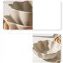 Épices Petite assiette en forme de pétale, trois ensembles d'assiettes à saveur de céramique domestique, assiette à tremper for 