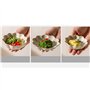 Épices Petite assiette en forme de pétale, trois ensembles d'assiettes à saveur de céramique domestique, assiette à tremper for 