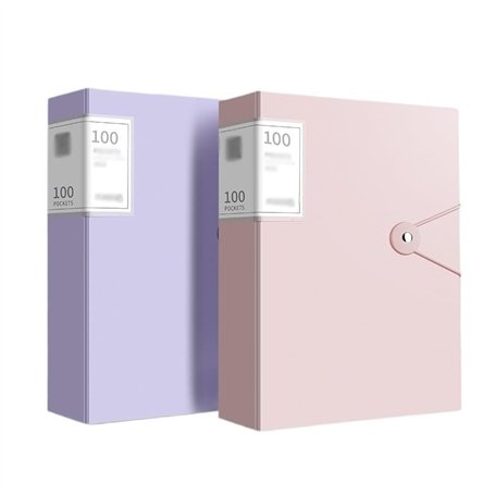 FZL02068LM Dossier de fichiers Lot de 2 Chemises A4 avec Inserts Transparents