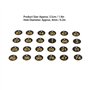 Étiquette Numérotée 100 Pièces, étiquette Numérotée Ronde étiquettes de Ruche étiquettes de Marqueur de Signe ABS avec Accessoir