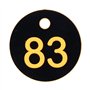 Étiquette Numérotée 100 Pièces, étiquette Numérotée Ronde étiquettes de Ruche étiquettes de Marqueur de Signe ABS avec Accessoir