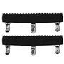 Xuyuehengqdd 1 paire de porte-jarretelles élastiques antidérapantes, avec clips de muselière en métal antidérapants, pour filles