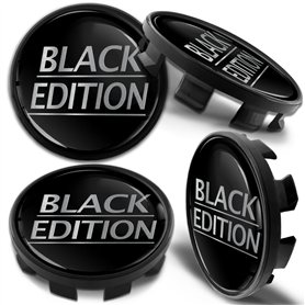 Biomar Labs Lot de 4 Cache-Moyeux Compatible avec BMW Centre de Roue 36136783536 pour Enjoliveurs Alliage Jantes Black Edition C