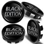 Biomar Labs Lot de 4 Cache-Moyeux Compatible avec BMW Centre de Roue 36136783536 pour Enjoliveurs Alliage Jantes Black Edition C