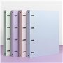 Chemises de classement Lot de 3 chemises perforées A4 en polypropylène à quatre trous, classeur à feuilles mobiles, organiseur d