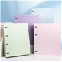 Chemises de classement Lot de 3 chemises perforées A4 en polypropylène à quatre trous, classeur à feuilles mobiles, organiseur d