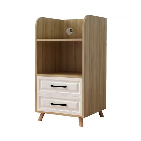 Support Imprimante pour Bureau Support d'imprimante à 4 niveaux avec 2 tiroirs de rangement coulissants