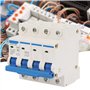 DZ47‑63 C63 400V/63a Disjoncteur de courant à isolateur 4 pôles Disjoncteur à montage sur rail DIN Com
