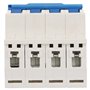 Disjoncteur miniature AC, DZ47‑63 C63 400V/63a Disjoncteur de courant à isolateur 4 pôles Disjoncteur à montage sur rail DIN Com