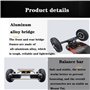 Skateboard électrique tout-terrain, 10000mAh Mountain electric Longboard with Remote Control Skateboard, Maximum Speed 40 km/h, 