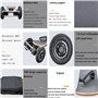 Skateboard électrique tout-terrain, 10000mAh Mountain electric Longboard with Remote Control Skateboard, Maximum Speed 40 km/h, 