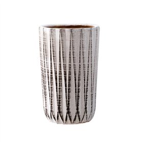 Pots de fleurs Pots de Fleurs Haut Cylindrique Prismatique Vintage Pots de Fleurs Grand Cylindre en Céramique Simple Grands Jard