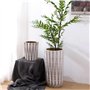 Pots de fleurs Pots de Fleurs Haut Cylindrique Prismatique Vintage Pots de Fleurs Grand Cylindre en Céramique Simple Grands Jard