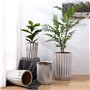 Pots de fleurs Pots de Fleurs Haut Cylindrique Prismatique Vintage Pots de Fleurs Grand Cylindre en Céramique Simple Grands Jard