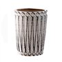 Pots de fleurs Pots de Plantes Ronds avec Dentelle Prismatique Vintage Pots de Fleurs Grand Cylindre en céramique Simple Grandes