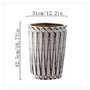 Pots de fleurs Pots de Plantes Ronds avec Dentelle Prismatique Vintage Pots de Fleurs Grand Cylindre en céramique Simple Grandes