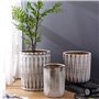 Pots de fleurs Pots de Plantes Ronds avec Dentelle Prismatique Vintage Pots de Fleurs Grand Cylindre en céramique Simple Grandes