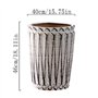 Pots de fleurs Pots de Plantes Ronds avec Dentelle Prismatique Vintage Pots de Fleurs Grand Cylindre en céramique Simple Grandes