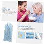 2 pcs Vieil Homme Manger Bavoir Serviette Bavoirs Personnes Âgées Écharpe de Salle à Manger Foulard en Soie for Femmes Cou Échar