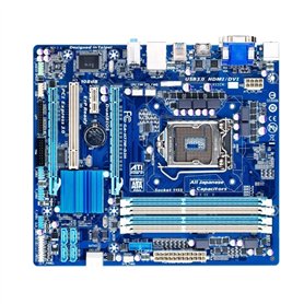 XYYZXKL Carte mère conviviale pour Gigabyte Ga-H77M-D3H H77M-D3H Prise mère de la Carte mère LGA 1155 pour H77M H77 PCI-E 3.0 Or