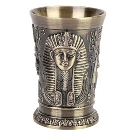 Calice Goblet - Vintage Metal Wine Cups Whisky Shot Glasses Gobelet Verres À Vin Egypte Vin Gobelet Ornements pour La Maison Ktv