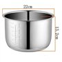 TUITA 4L Autocuiseur Électrique Doublure Bols Intérieurs Multicuiseur Bol Réservoir en Acier Inoxydable for La Cuisson De La Sou