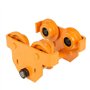 Chariot à poussoir, outil de précision de poutre de poutre en acier inoxydable réglable de capacité de traction de 1 tonne jaune
