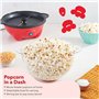 WANGHAI-666 Machine à Pop-Corn Popper à Pop-Corn électrique avec Couvercle for Bol de Service et Rangement Pratique 18 Tasses – 