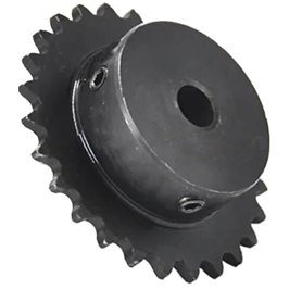 Roue dentée - 1 pièce 04C - Pignon 45# en acier 20T/24T/25T/30T/40T - Dents en forme de D - Rainure de chaîne industrielle avec