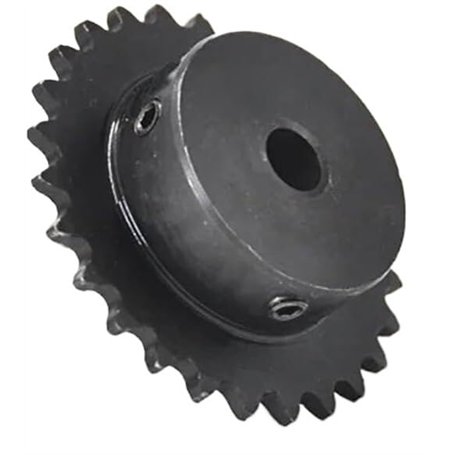 Roue dentée - 1 pièce 04C - Pignon 45# en acier 20T/24T/25T/30T/40T - Dents en forme de D - Rainure de chaîne industrielle avec