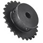 Roue dentée - 1 pièce 04C - Pignon 45# en acier 20T/24T/25T/30T/40T - Dents en forme de D - Rainure de chaîne industrielle avec