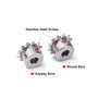 Roue dentée - 1 pièce - 32 à 40 dents - 04C 304 - Acier inoxydable - Pignon de chaîne industriel - Alésage 8 10 12 14-25 mm (34 