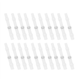50 Pièces Thermorétractable Soudure Connecteur Joint Bout Fil Terminal Manchon Tube étanche Soudure Joint Fil Connecteurs Blanc