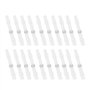 50 Pièces Thermorétractable Soudure Connecteur Joint Bout Fil Terminal Manchon Tube étanche Soudure Joint Fil Connecteurs Blanc