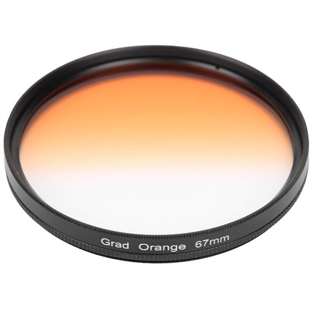 Filtre Orange Dégradé D'objectif D'appareil Photo Reflex Numérique 67 Mm - pour la Photographie au Lever et au Coucher du - pour