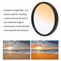 Filtre Orange Dégradé D'objectif D'appareil Photo Reflex Numérique 67 Mm - pour la Photographie au Lever et au Coucher du - pour