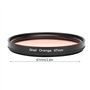 Filtre Orange Dégradé D'objectif D'appareil Photo Reflex Numérique 67 Mm - pour la Photographie au Lever et au Coucher du - pour