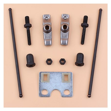 Kit de culbuteur de plaque de guidage de tige de poussée de soupape adapté au générateur de moteur à essence GX340 GX390 188F 11